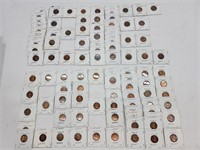 Box of 100 1940s/50s Lincoln Cents