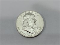1959-D Franklin Half Dollar 90% Silver
