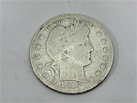 1916-D Barber Quarter 90% Silver