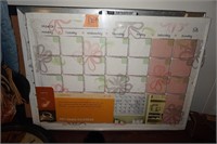 Dry erase calendar