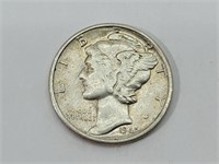 1945 Mercury Dime 90% Silver
