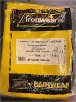 PVC Style Flame Retardant Rain Suit 4XL New