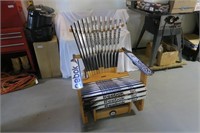 homemade hockey stick glider chair (Walter