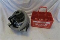 car shop vac & 2 Coca Cola plastic carriers