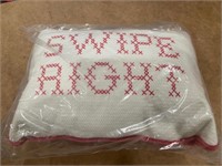 Swipe Right Pillow NEW
