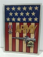 UNITED STATES ARMY WALL PLAQUE 11 X 15