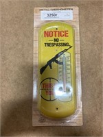 Awesome Themed Metal Thermometer NEW