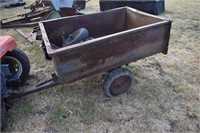 Small yard trailer & contents