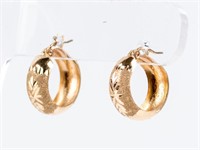 Jewelry 14kt Yellow Gold Hoop Earrings