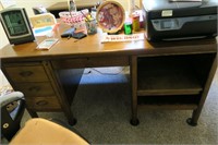 Wooden office desk