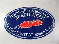 Porcelain Sign Bonneville Speed Week Trials