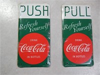 Vintage Coca Cola Door Push Plates
