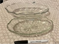 2 GLASS DISHES