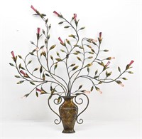 Metal/Wire Vase Floral wall Decor