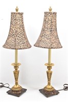 (2) Accent Table Lamps w/ Shades