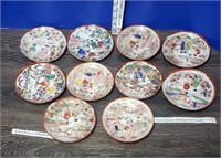 Vintage Handpainted Saucers.