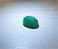 Appraised Natural Color Enhanced Emerald Gem SJC