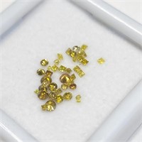 Genuine Assorted Loose Yellow Diamond Gems SJC