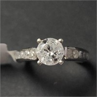 14K White Gold Diamond(1.5Ct) Ring SJC