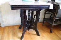 Antique Victorian Marble top stand