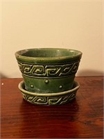 McCoy planter green pottery