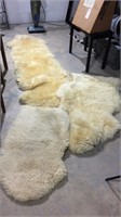 Three Genuine Sheepskin Rugs K11A