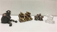 Five Elephant Figurines K7F