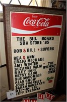 Assorted prints, Coca- Cola sign, & more
