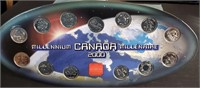 Canada 2000 Millennium 13 Coin UNC BU Quarter Set