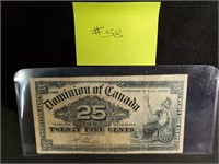 1900 - Dominion of Canada - 25 Cents Shin Plaster,