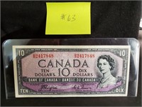 1954 - Bank of Canada $10 Dollar - Devil's Face,