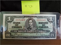 1937 - Bank of Canada $1 Dollar - Very Fine,