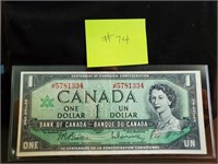 1967 - Bank of Canada $1 Dollar - Very Fine,