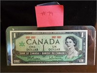 1967 - Bank of Canada $1 Dollar UNC - Very Fine,