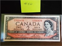 1954 - Bank of Canada $2 Dollar UNC - Very Fine,