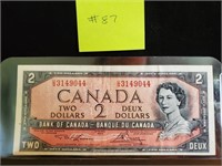 1954 - Bank of Canada $2 Dollar UNC - Very Fine,