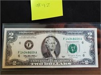 1995 - USA $2 Dollar - Very Fine