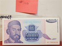 1993 - Yugoslavia 50,000 Dinara UNC - Very Fine