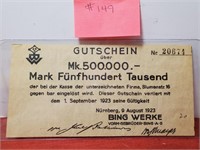 1923 - Germany 5000000 Mark - Very Fine