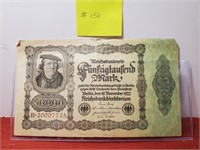 1922 - Germany 50000 Mark - Very Fine
