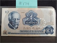 1981 - Norges Bank 10 Kroner - Very Fine