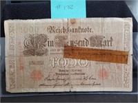 1910 - Germany 1000 Mark - Good