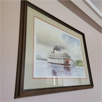 Signed Limited Edition John Runions Steamboat Art