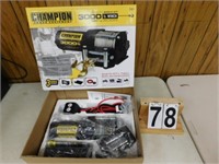 Champion 3000 LB. Winch Electric (New)