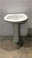 White Pedestal Sink K8C