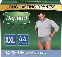 Depend FIT-FLEX Incontinence Underwear for Men,
