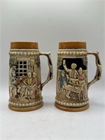 Set of 2 Made In Japan Steins