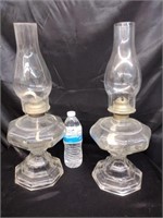 VINTAGE OIL LAMPS /  / MATCHING PAIR
