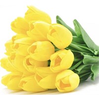 Dilatata Yellow Tulips Real Touch Artificial
