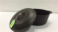 Cast Iron Dutch Oven with Lid made by Lodge K10C